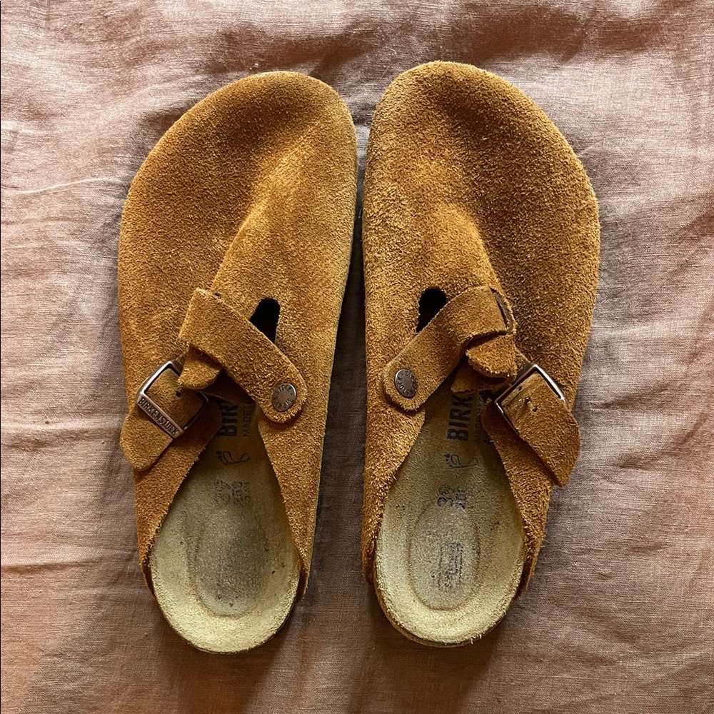 Birkenstock Boston Suede Clogs